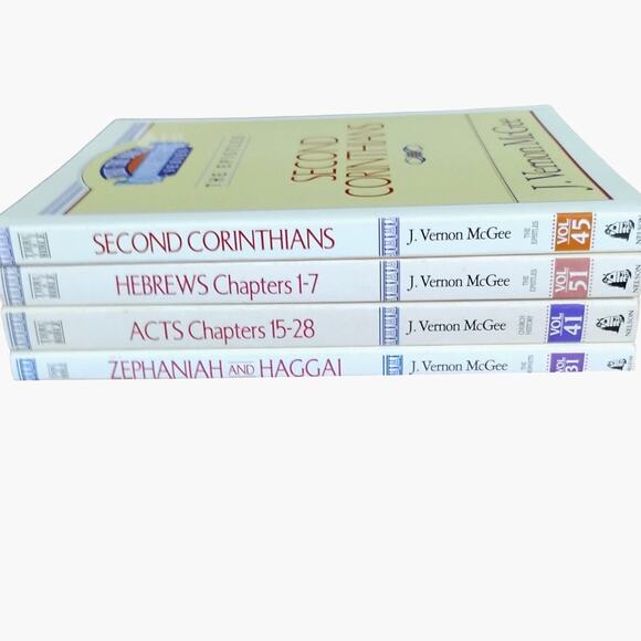 Faith Based Bundle 4 Commentary Books J Vernon McGee 1991 - Picture 4 of 9